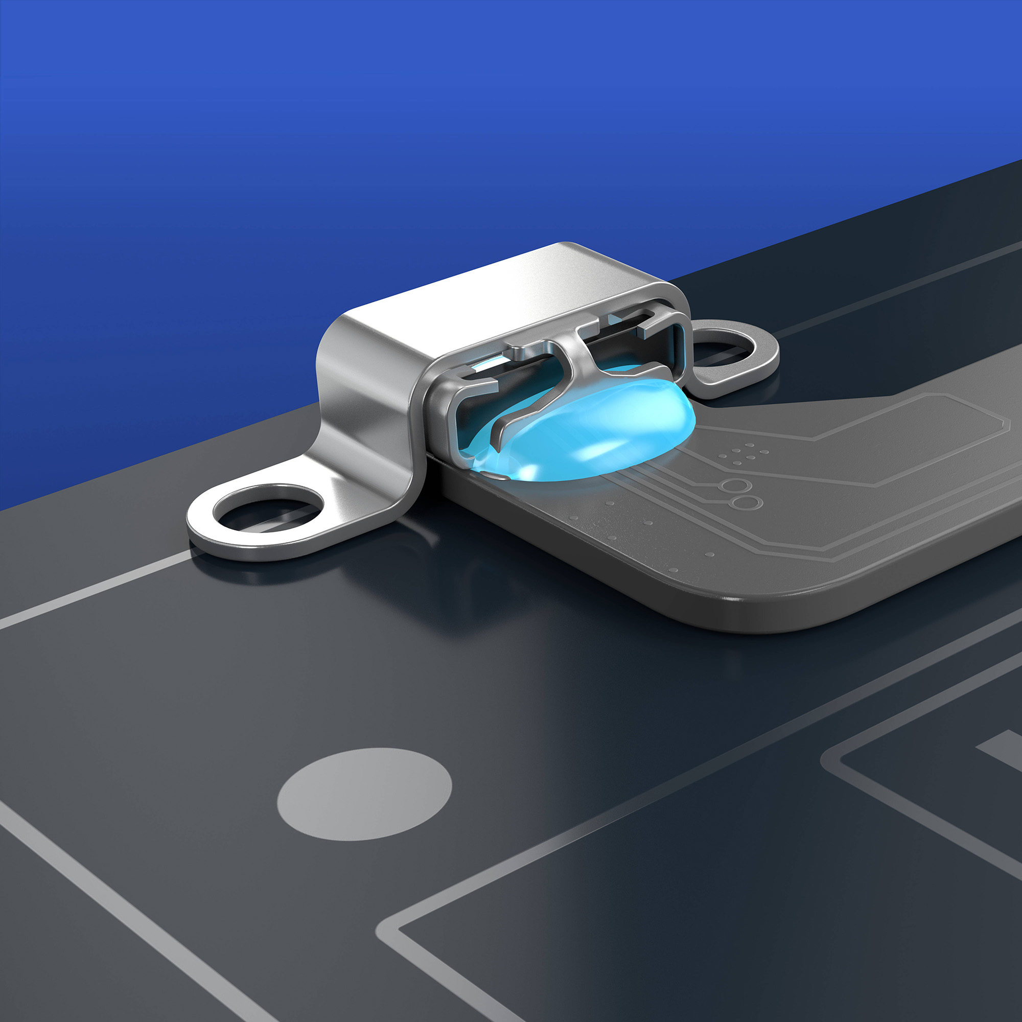 Connector bonding on pcb